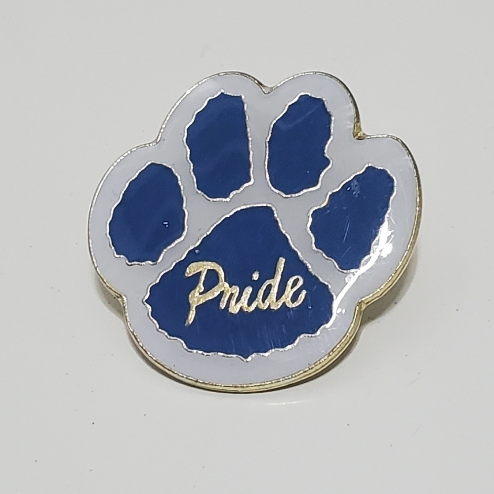 4/$20 PinMart Blue & Gold Paw Print Lapel Pin. 🌴